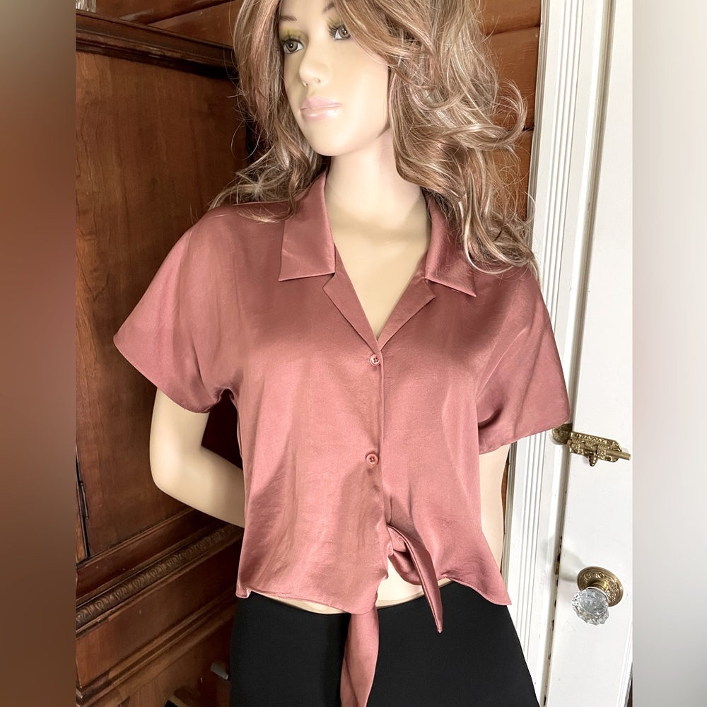 Aritzia Wilfred Free Cropped Blouse